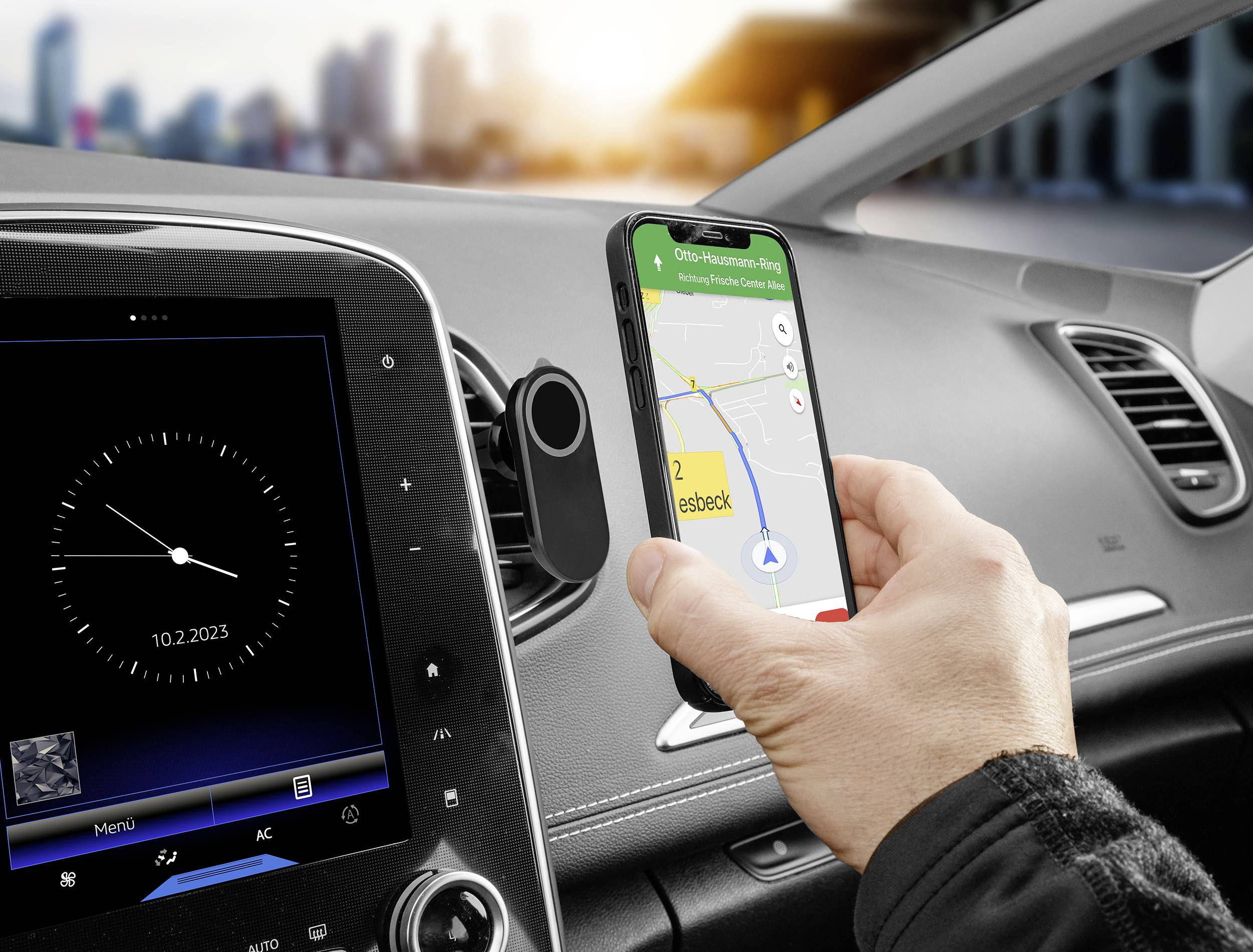 Eufab Nothammer und Gurtschneider Air grille Car mobile phone holder