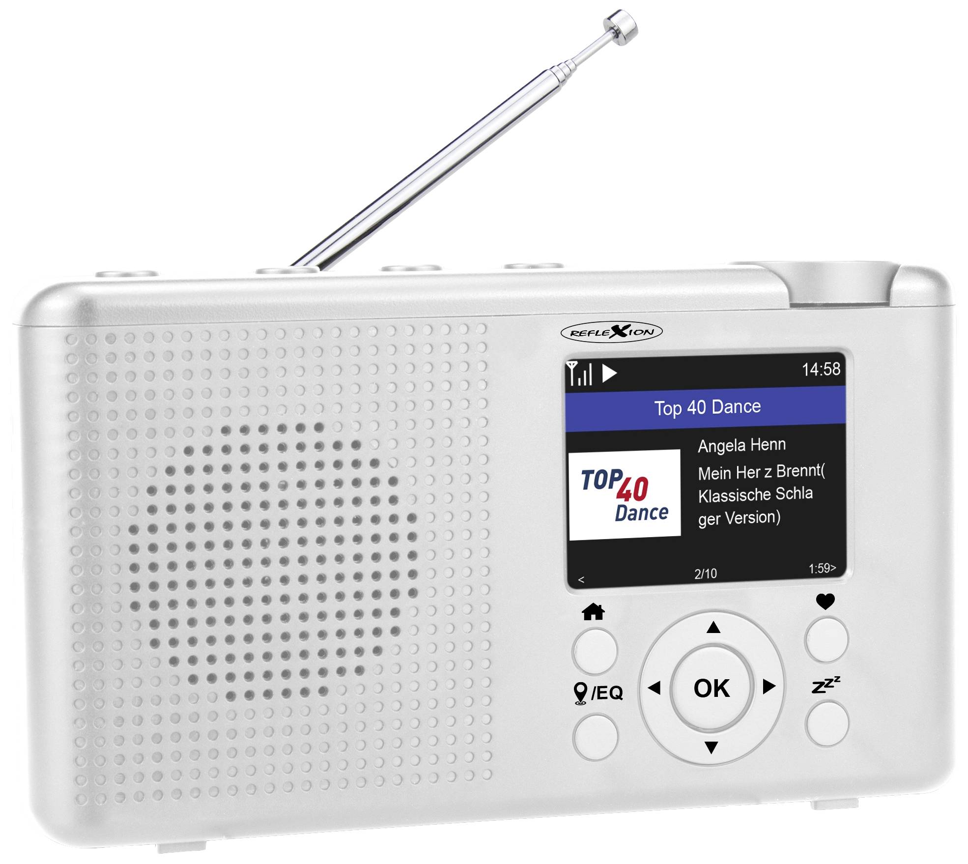 Reflexion TRA23i/WH Internet desk radio Internet, DAB+, DAB, FM Bluetooth, Internet radio, DAB+, FM rechargeable White