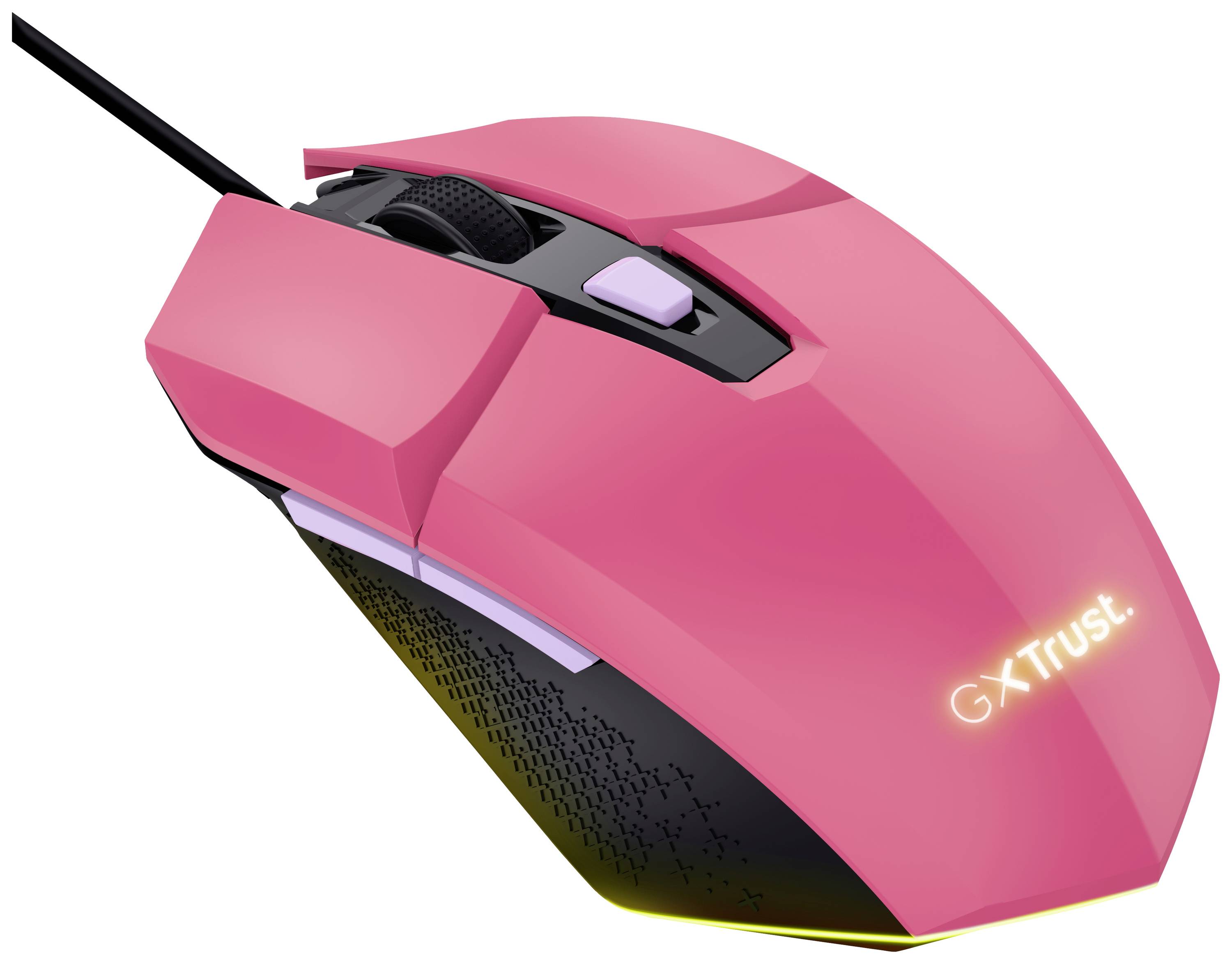 Trust GXT109P FELOX Gaming mouse Corded Optical Pink 6 Buttons 6400 dpi Backlit