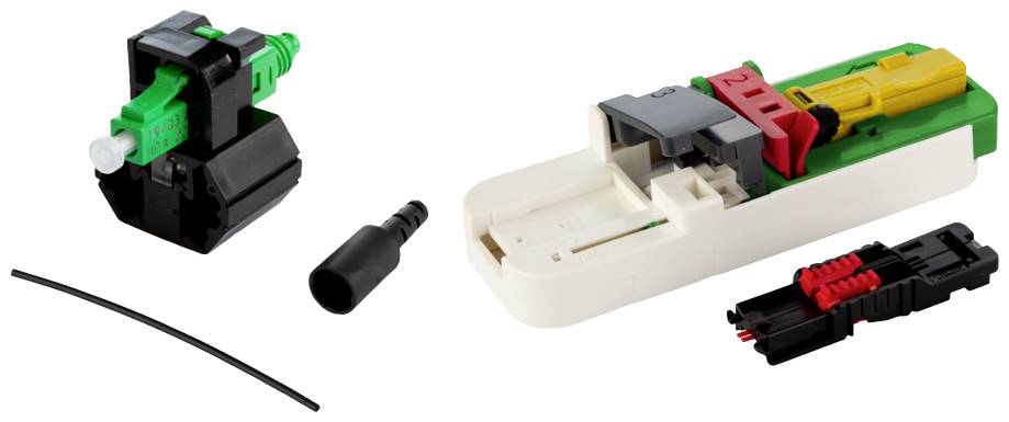 Metz Connect 1509QAJA002C-E OpDAT FAST™ Hybrid Kit LC AP OpDAT connector assembly kit White, Green
