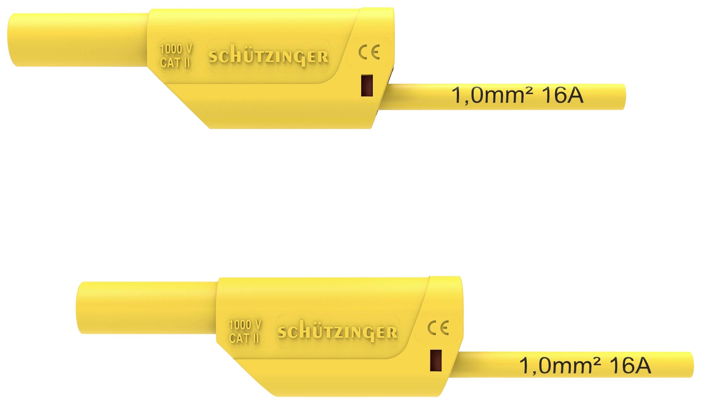 Schützinger Safety test lead 150 cm Yellow 1 pc(s)