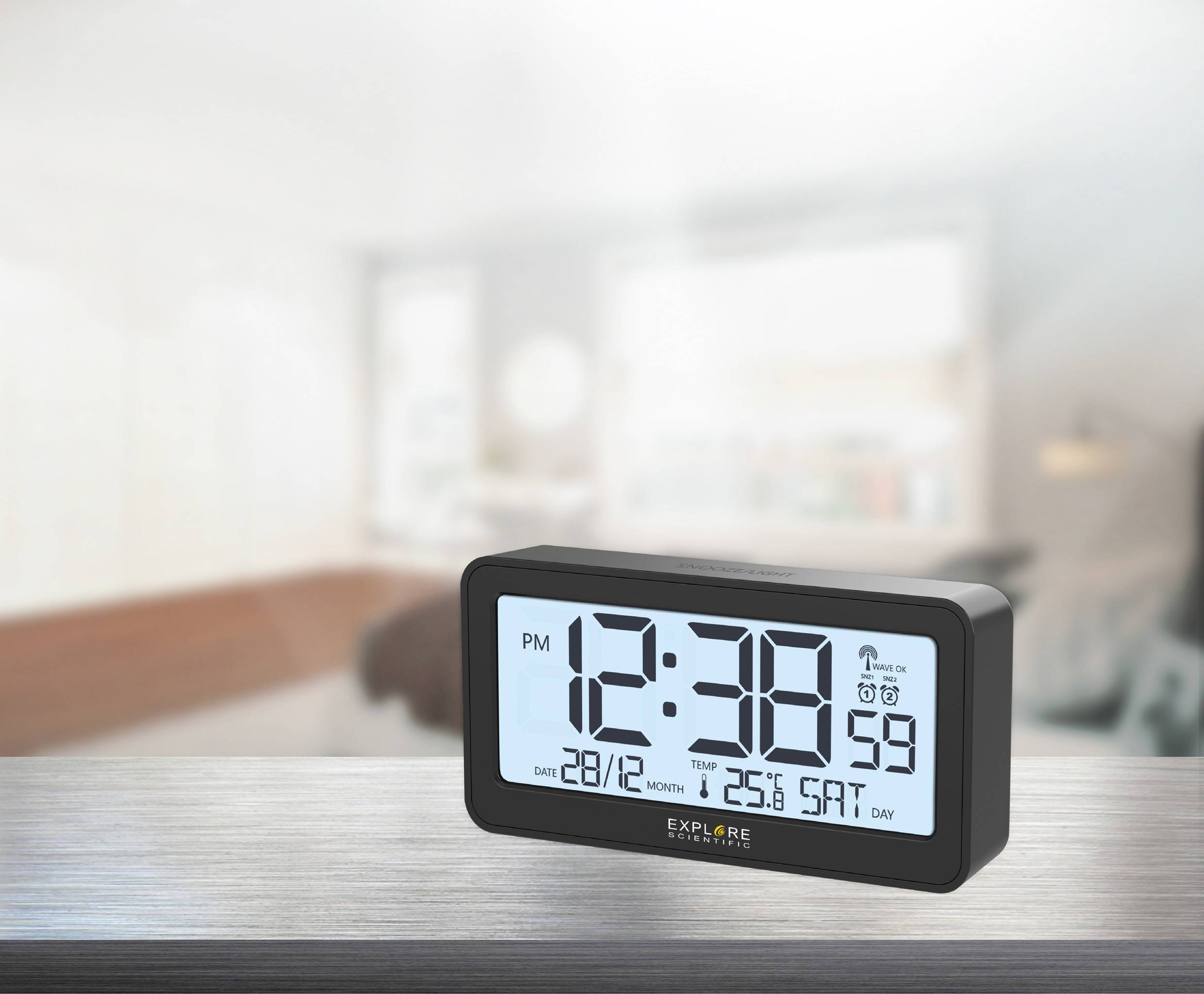 Explore Scientific RDC1000CM3000 Radio Alarm clock Black (matt) Alarm times 2