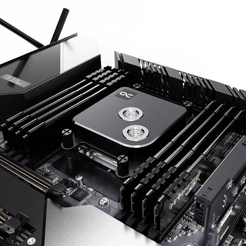 Alphacool Core 1 CPU-Kühler - Schwarz CPU cooler + fan