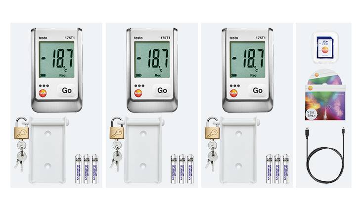 testo 0572 1750 175 T1 Set Temperature data logger Unit of measurement Temperature -35 up to +55 °C