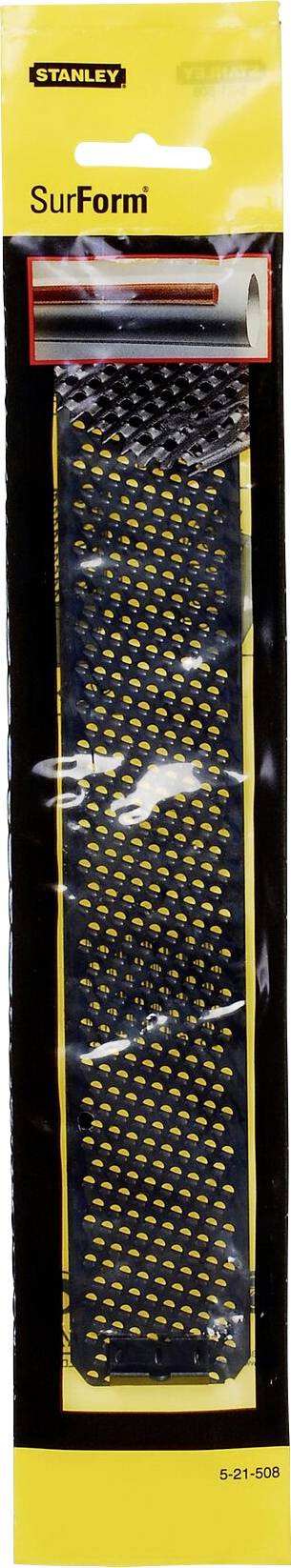 Stanley SurForm replacement blade in black, in original packaging. Suitable for smoothing surfaces in craftsmanship.