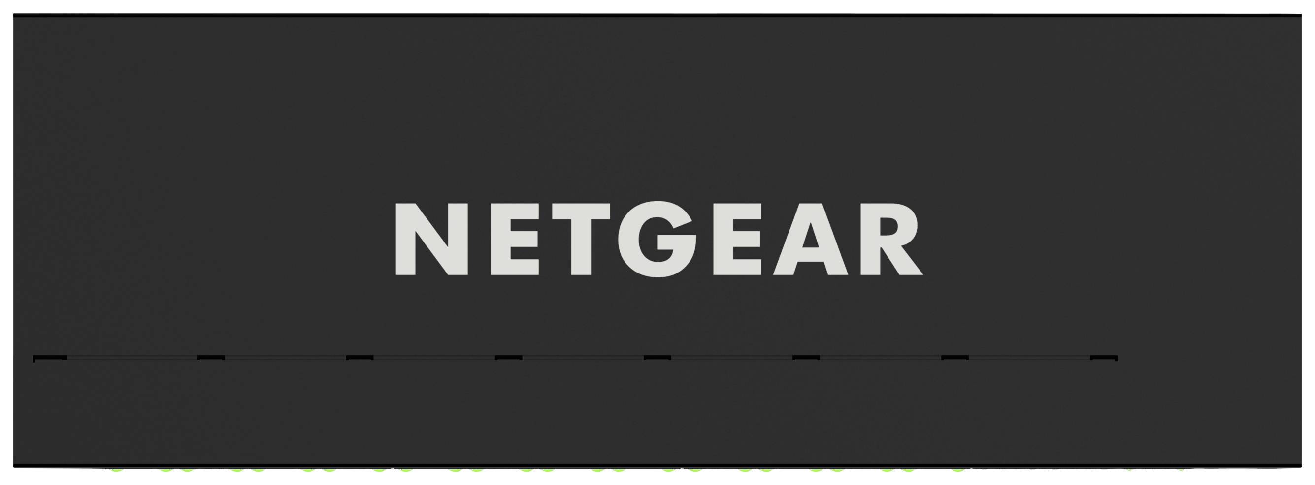 Black rectangular device with 'NETGEAR' logo in the centre. Most likely a router or network device.