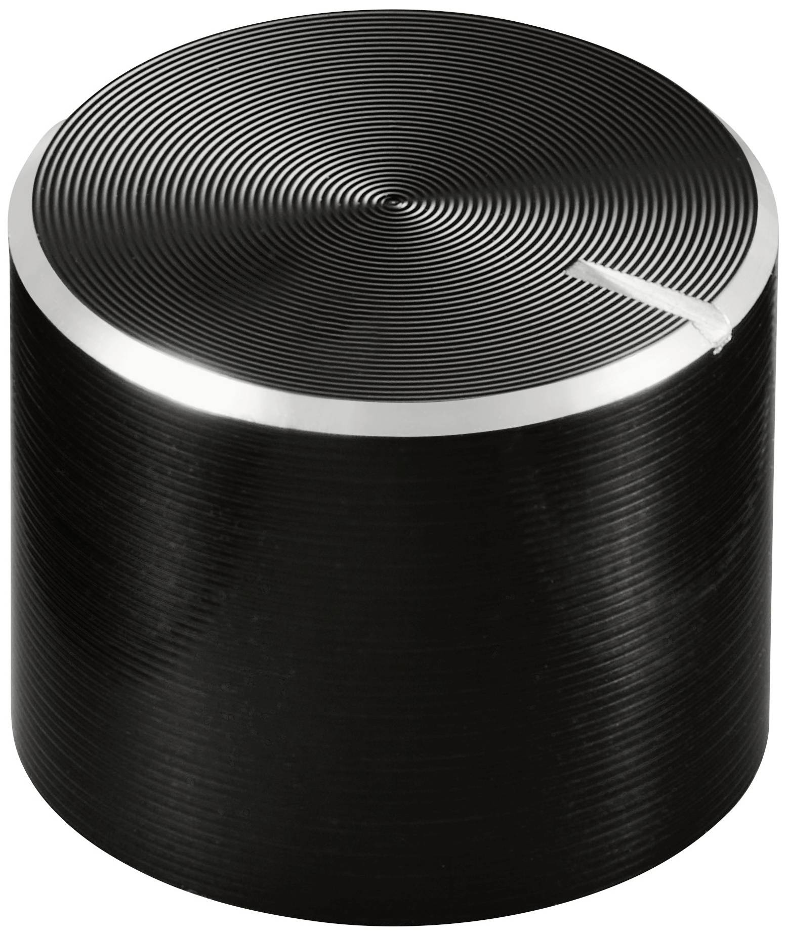 TRU COMPONENTS TC-11613908 Control knob + marking Black (Ø x H) 13 mm x 10 mm Aluminium, Plastic