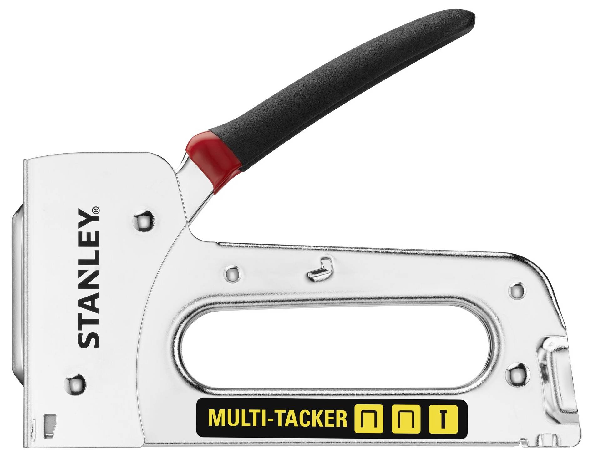 'Stanley Multi-Tacker' Metal Hand Stapler with Black Handle.