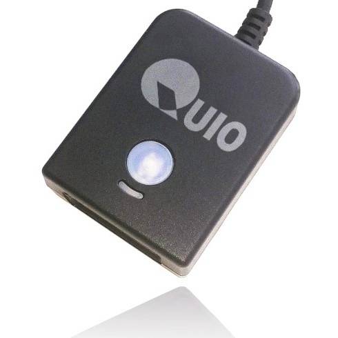 QUIO QU-R-237 QR code scanner 1D, 2D LED Black Built-in RS232, USB