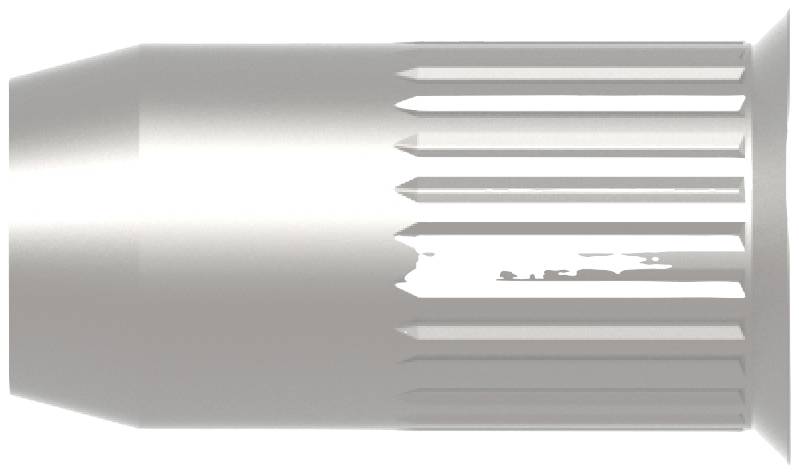 Close-up of a metallic cylinder head with a ribbed surface, likely a component of a mechanical part.