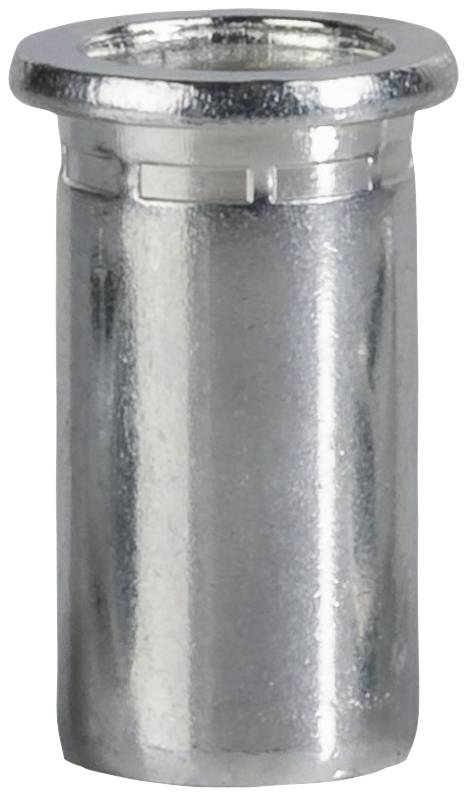 A metallic, cylindrical component with a rounded edge and smooth surface. It resembles a sleeve or bush.