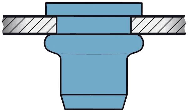 Gesipa 1455448 Blind rivet nut M8 100 pc(s)