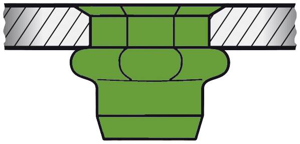 Gesipa 1455470 Blind rivet nut M4 500 pc(s)