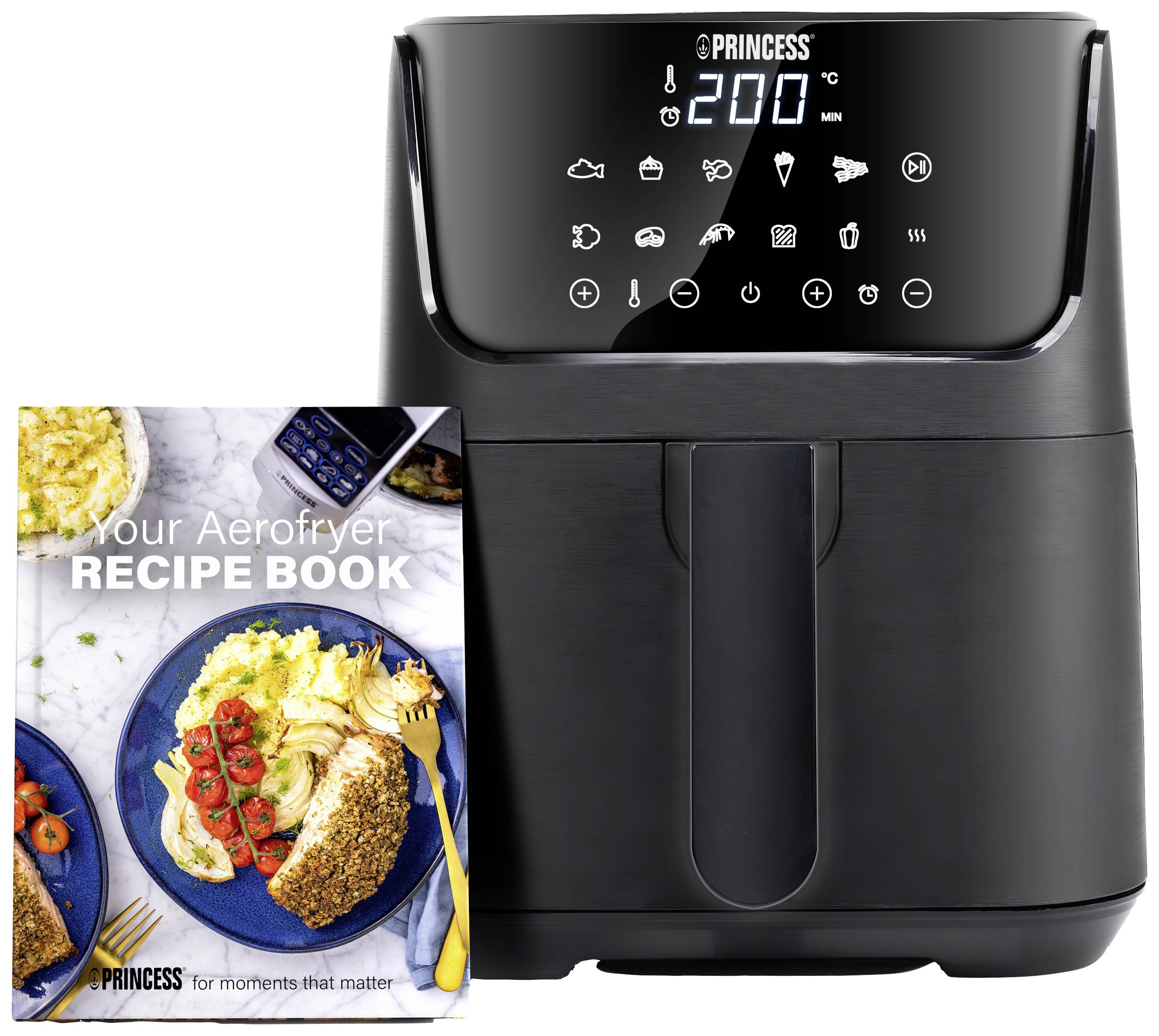 Princess 01.182031.01.001 Air fryer 3.5 l 1350 W Timer function, Temperature pre-set, Heat convection, Overheat protection