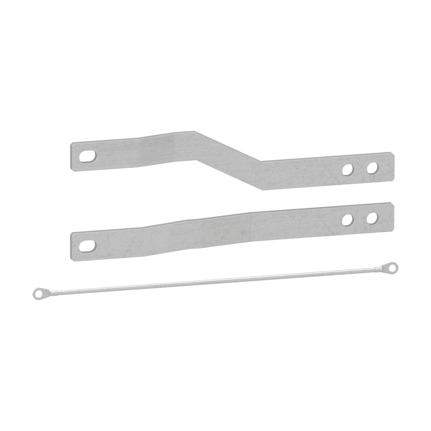 Metal angles and bars in a simple, functional construction, likely intended as mounting elements for technical applications.