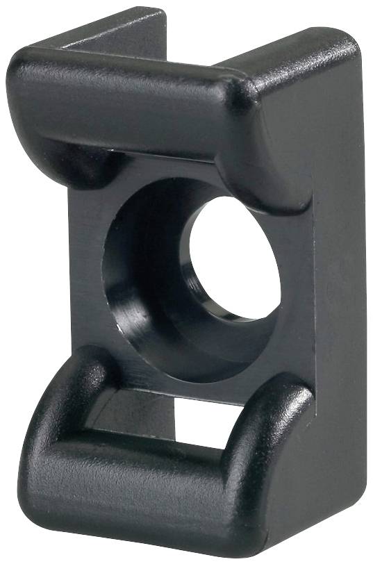 HellermannTyton KR6G5-PA66-BK (100) Cable mount Screw fixing 151-24600 Black 100 pc(s)