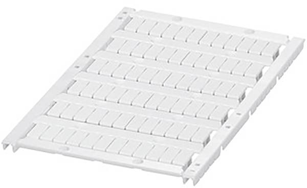 White plastic plate with multiple rows of rectangular, gridded openings. It is flat and rectangular.