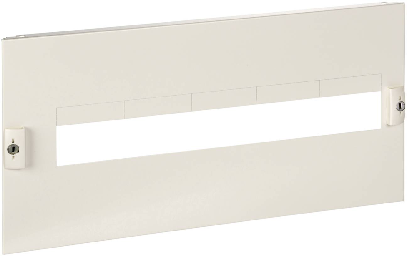 PrismaSet-P, front panel, 5x compact NSXm160 3-pin, rotary drive, fixed mounting, vertical, width=650mm, height=5modules