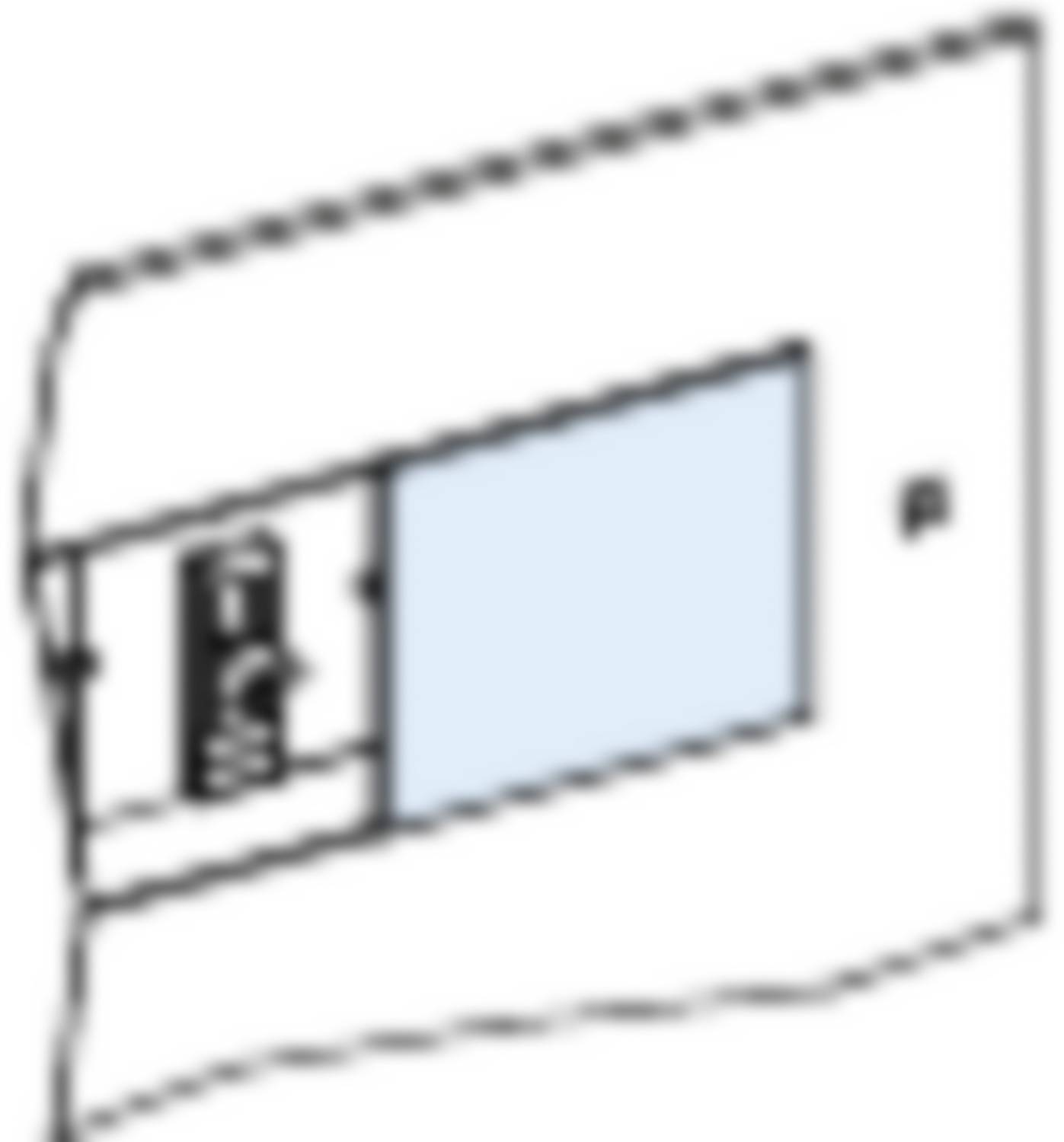 PrismaSet-P, cover plate, divisible,Compact NSX/NSX Vigi100-250,height=85mm,length=147mm,RAL9003,(4pieces) Schneider Electric