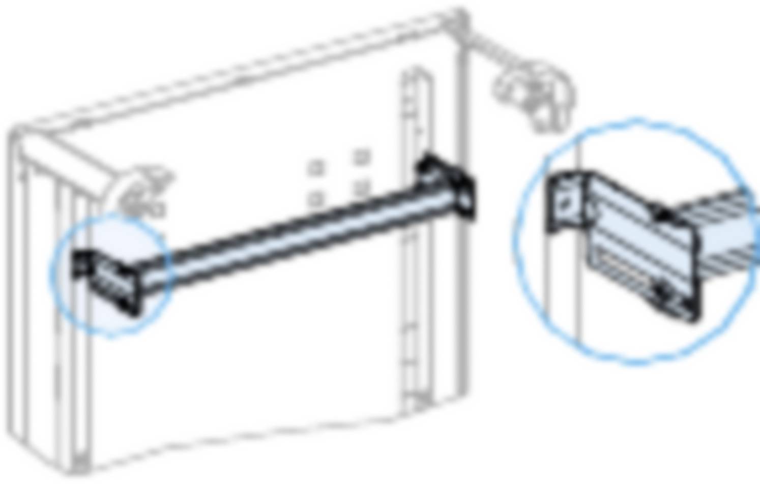 PrismaSet-G, DIN rail, adjustable, 48 module units, width = 600 mm Schneider Electric Content: 1 pc(s)