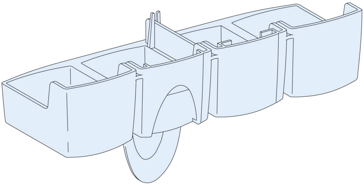 PrismaSet-P, Linergy FC, cover, for connection terminals of the Linergy FC feed block for Compact NSX100-250 3-4-pin Schneider