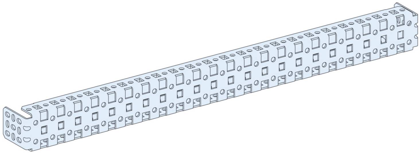 PrismaSet-P, mounting profile, long side, 650mm, (2 pieces) Schneider Electric Content: 1 pc(s)