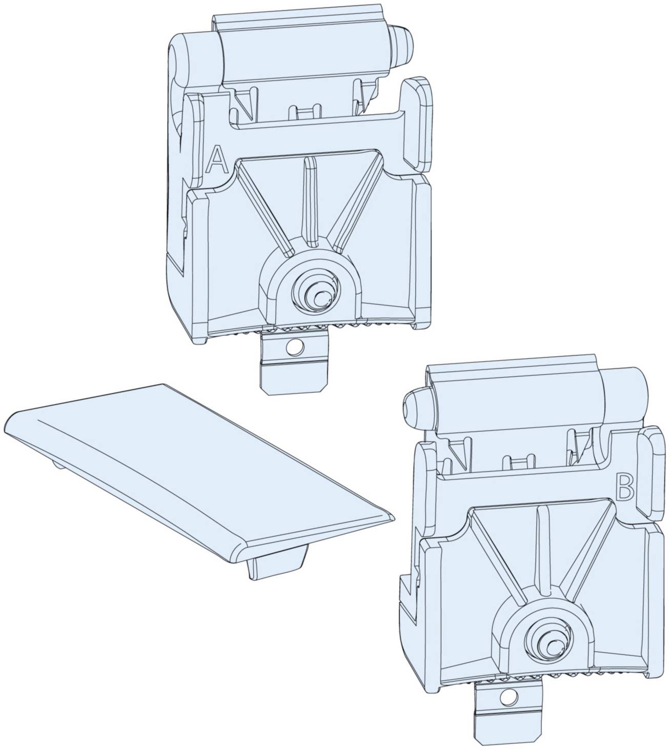 Prism set P, front plate hinge set Schneider Electric Content: 1 pc(s)