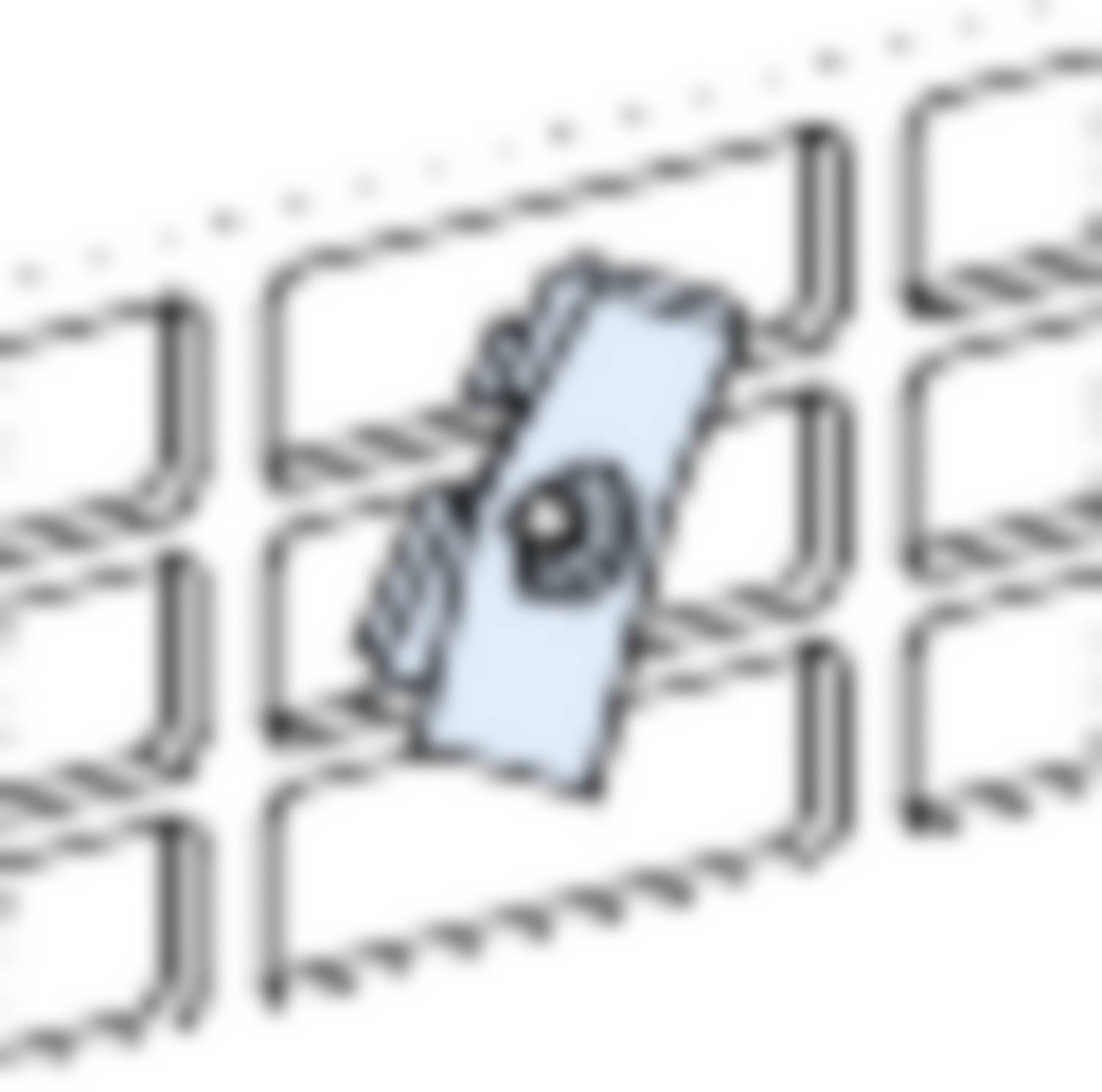 PrismaSet-P, clip nut, for hole mounting plates, M5, (20 pieces) Schneider Electric Content: 1 pc(s)