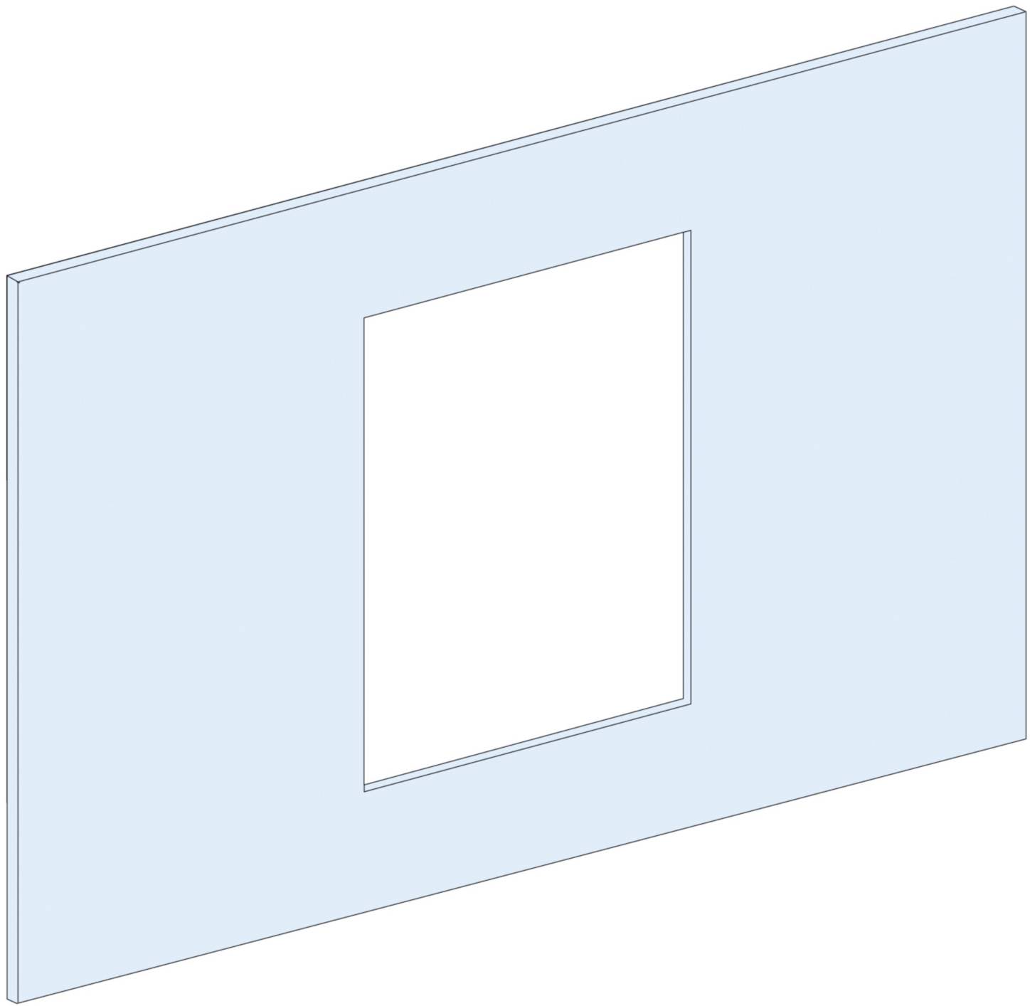 PrismaSet-P, front panel, compact NS630b-1600 3-4-pin, motor drive, fixed mounting, vertical, width=650mm, height=7modules