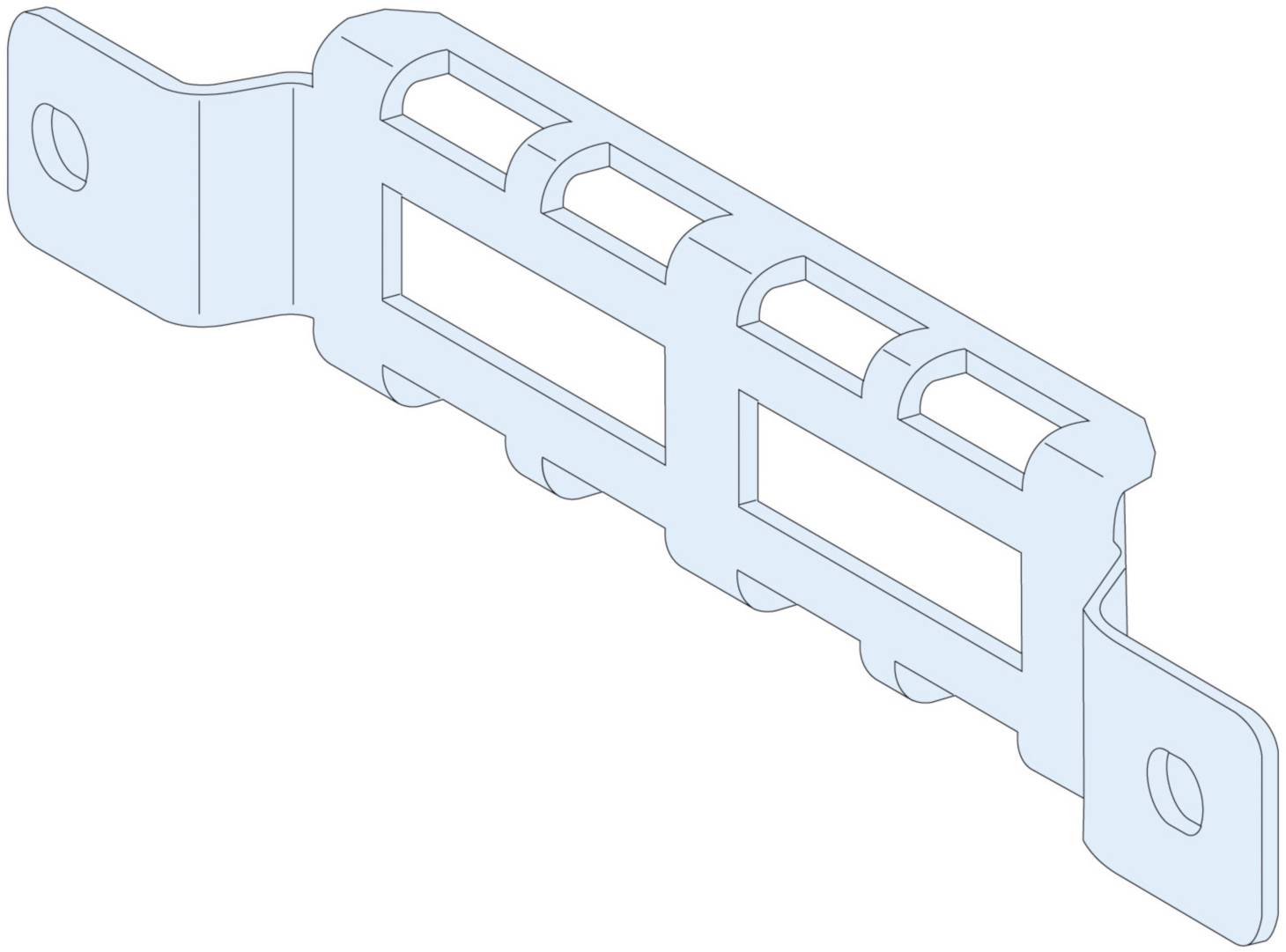 PrismaSet-P, cable support, side, depth=400mm, (4 pieces) Schneider Electric Content: 1 pc(s)