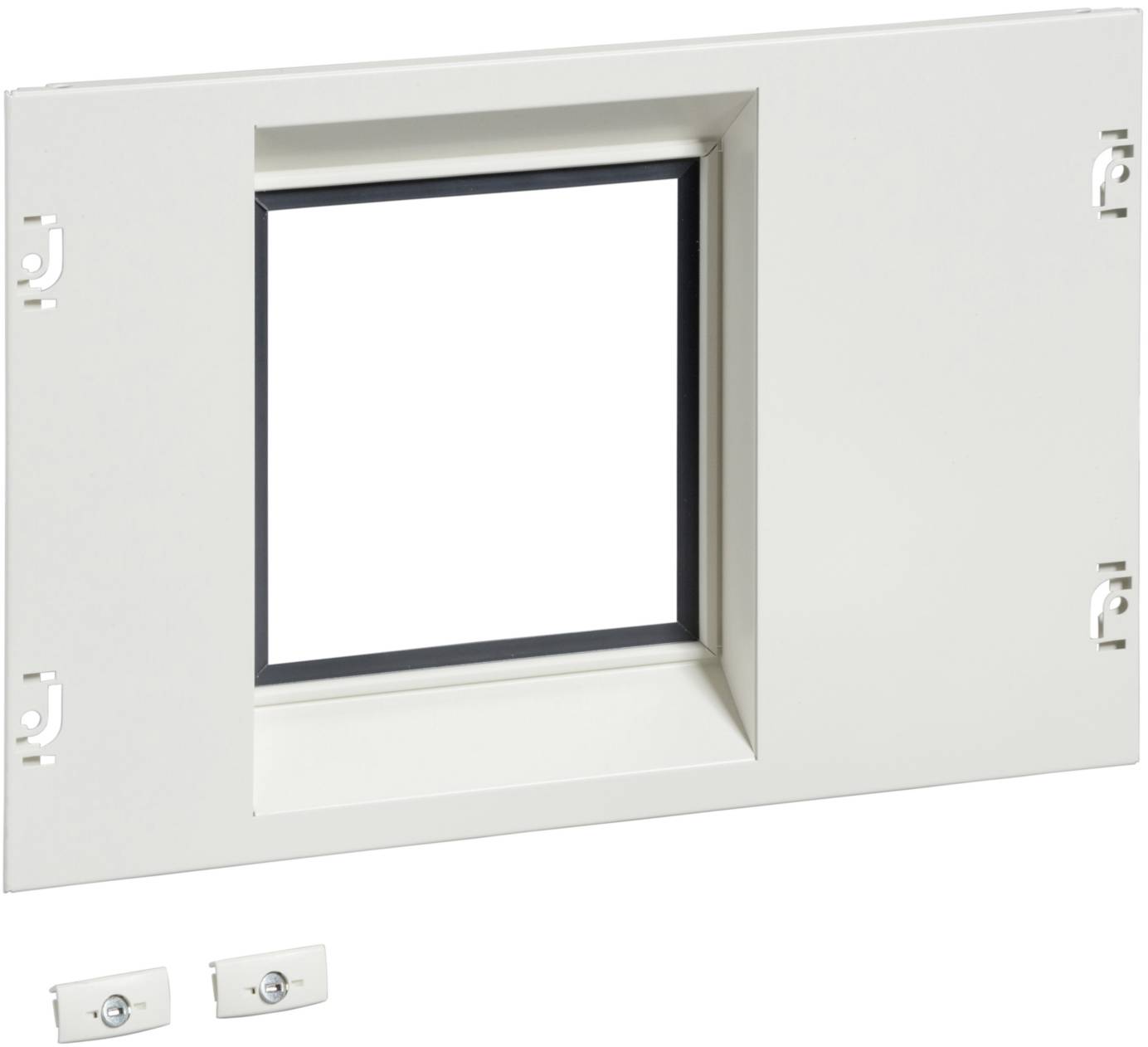 PrismaSet-P, front panel, MasterPACT MTZ2 08-40 3-4-pin, plug-in technology, vertical, width=650mm, height=10modules Schneider