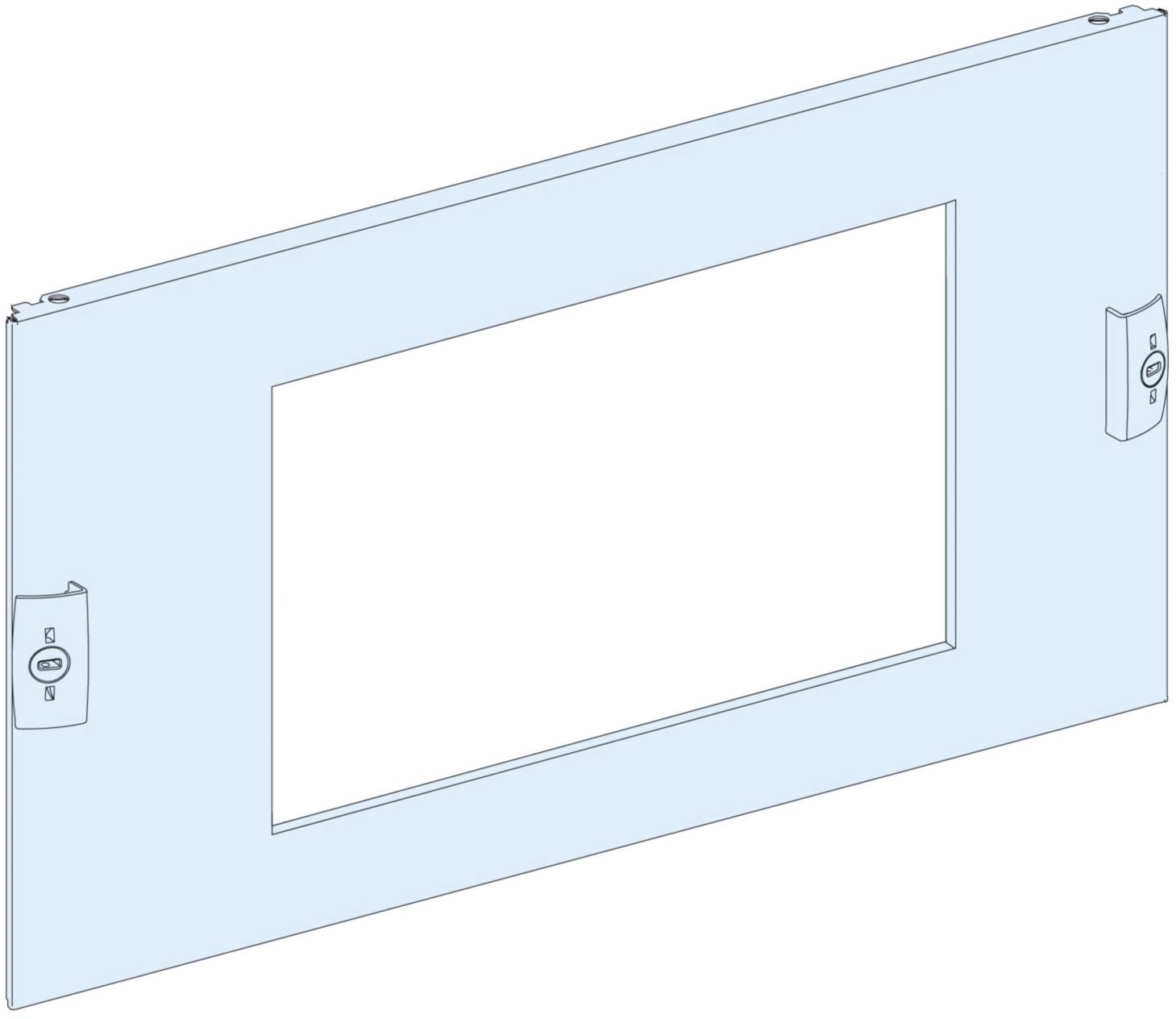 PrismaSet-P, front panel, compact INS-INV630b-1600 3-pin, fixed mounting, vertical, width=650mm, height=6modules Schneider