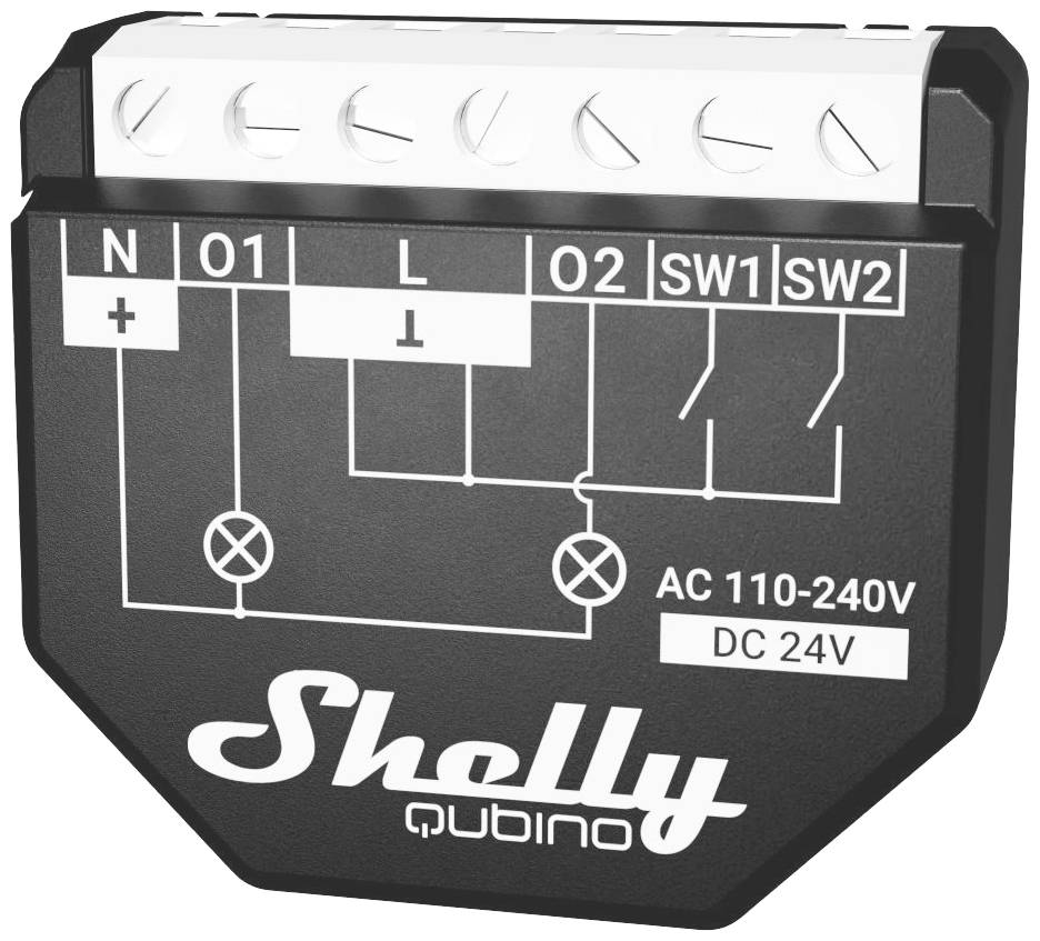 Shelly Qubino Wave 2PM Actuator Z-Wave, Z-Wave+
