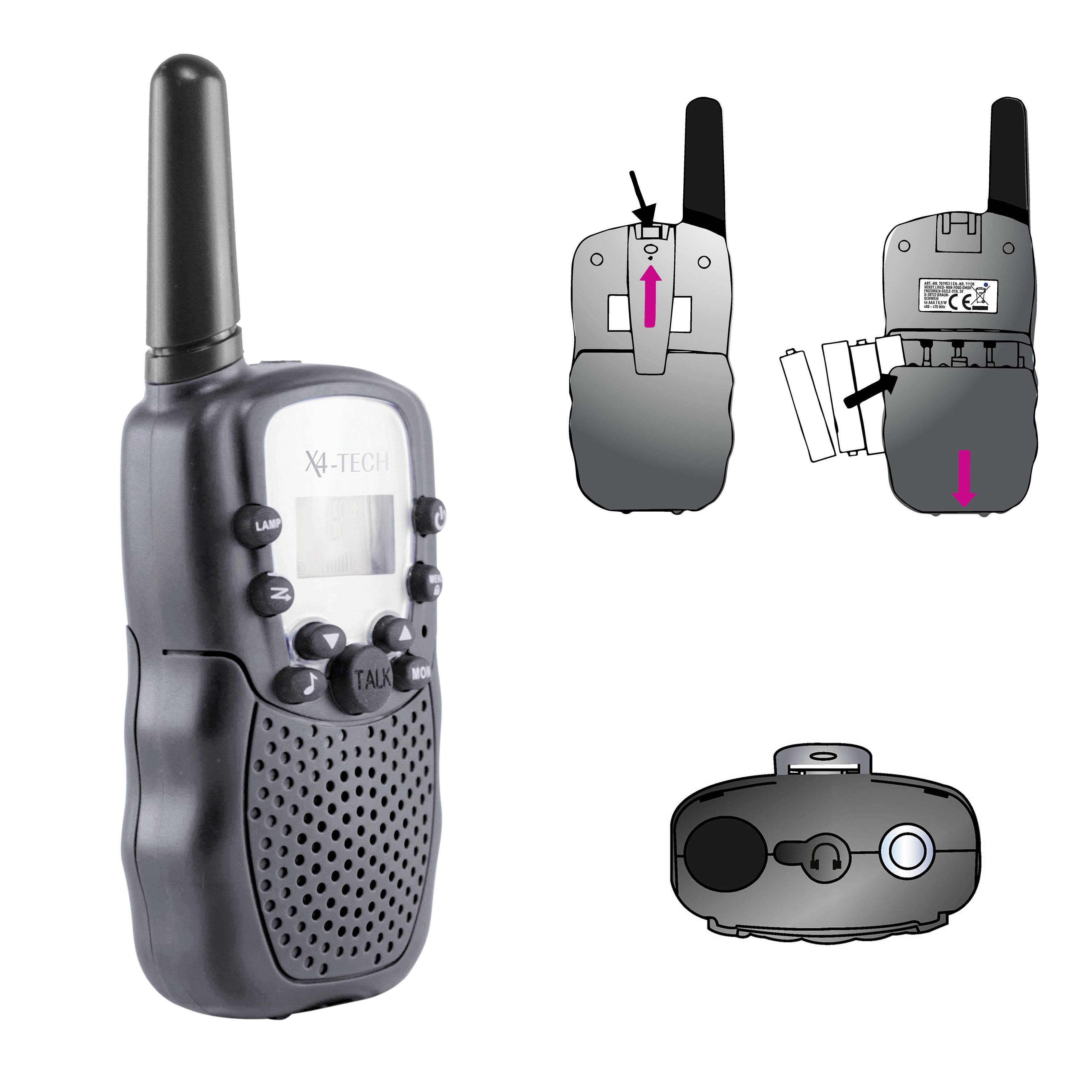 X4 Tech 701952 PMR transceiver 2-piece set