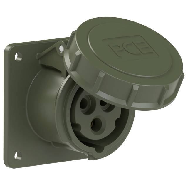 Socket PCE in grey with open lid.