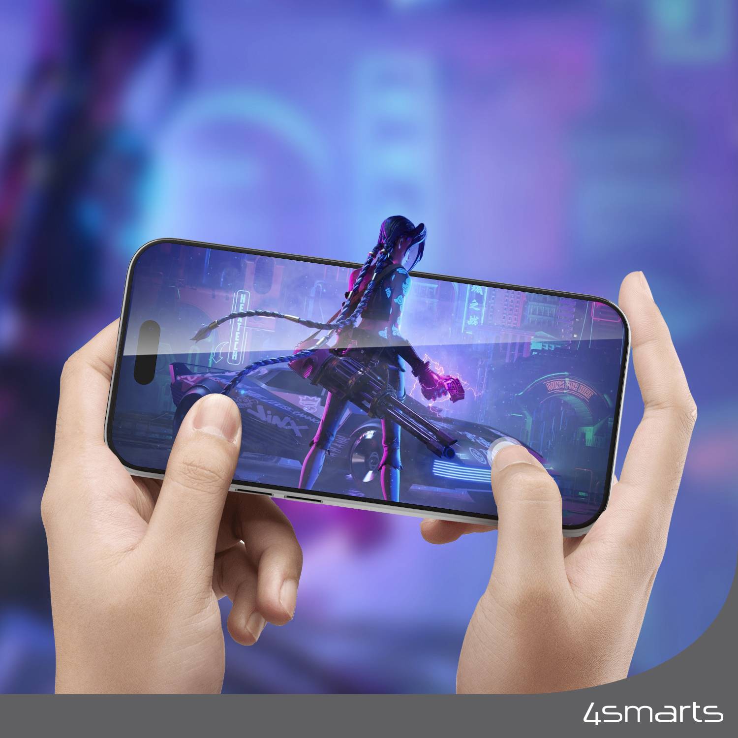 4Smarts 540595 Glass screen protector Apple iPhone 15 1 pc(s) Anti-fingerprint 540595