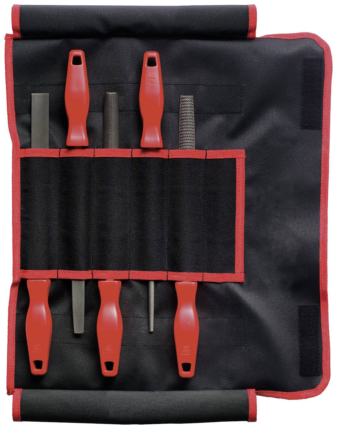 Dick 13092020 File/rasp set, blow 2 with plastic grip, 5-part in roll bag Length 200 mm 1 Set