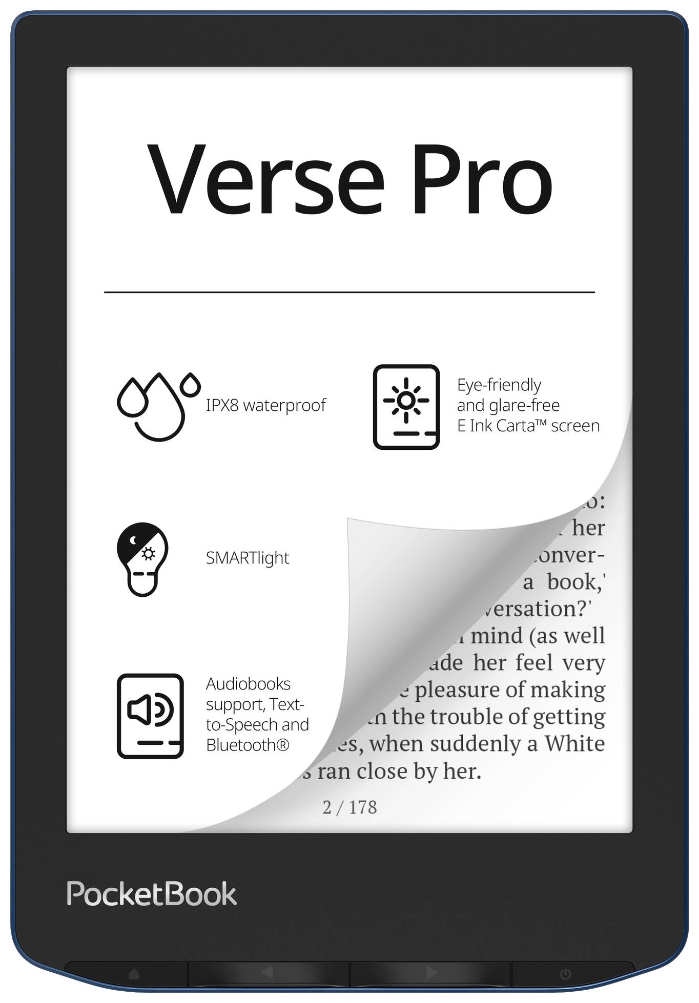 PocketBook Verse Pro eBook reader 15.2 cm (6 inch) Blue