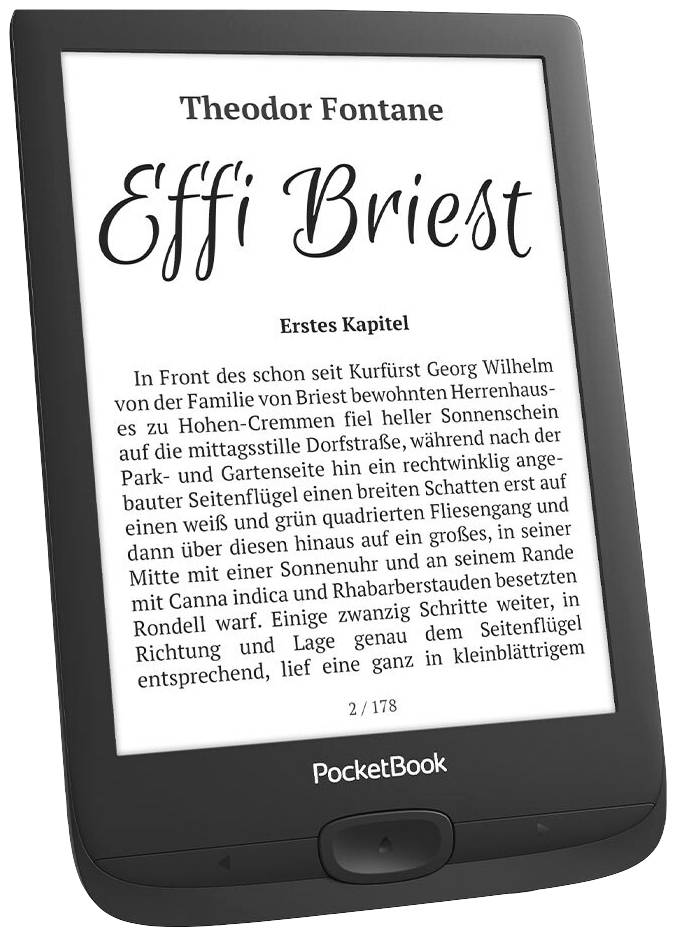PocketBook Basic Lux 4 eBook reader 15.2 cm (6 inch) Black