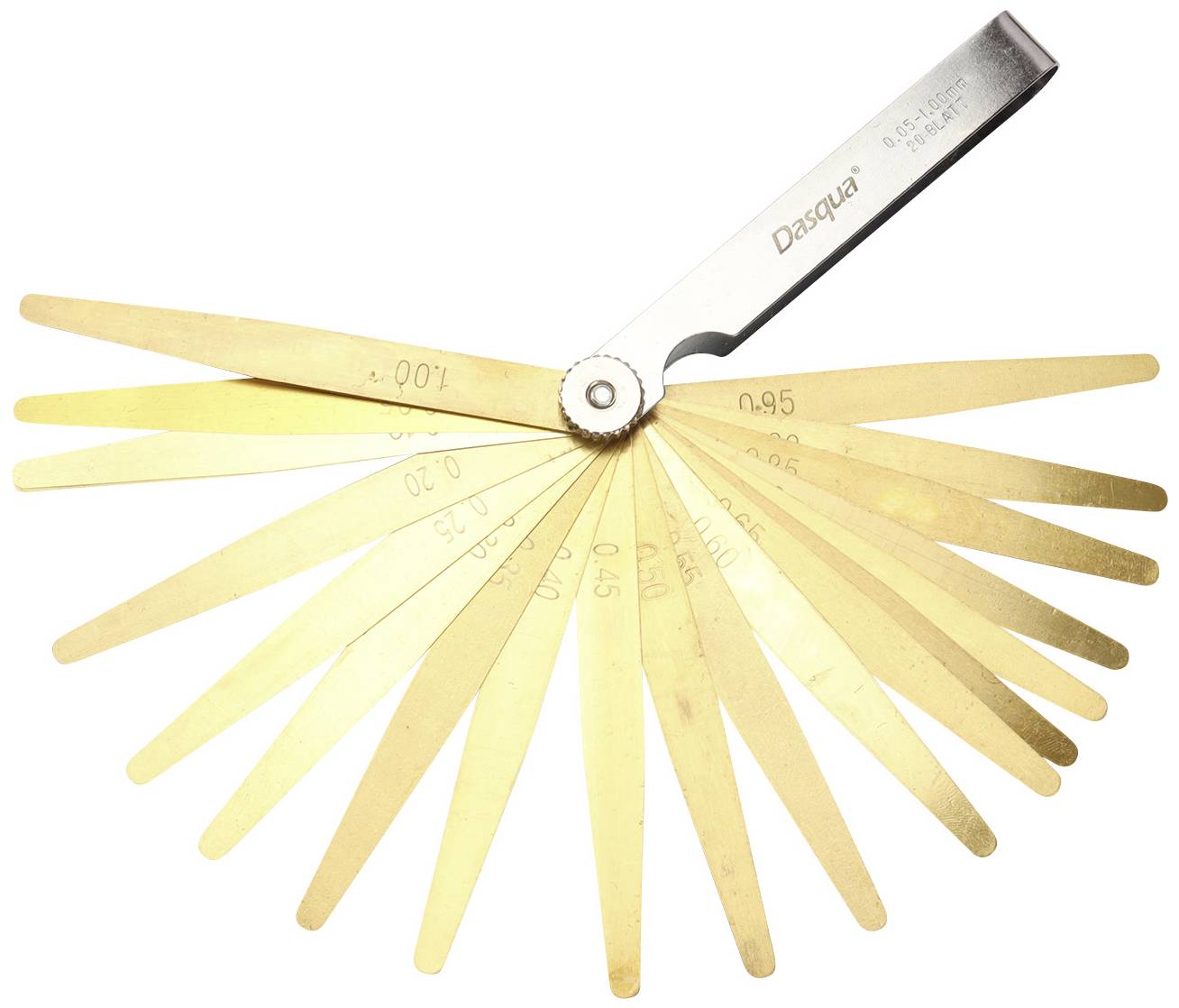 Dasqua 1620-0100 Brass Feeler Gauge for Spark Plugs