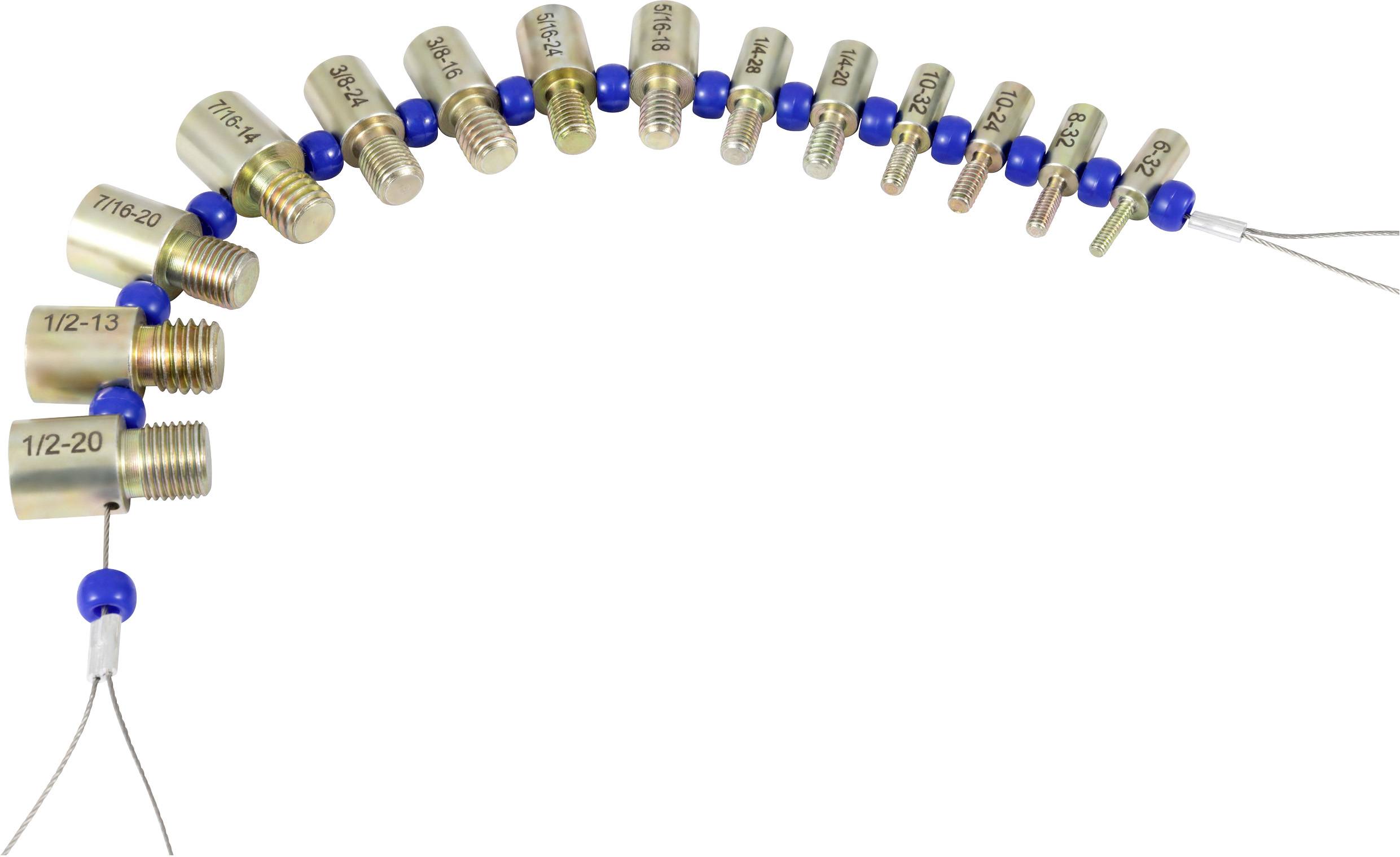 Dasqua 8511-2015 Thread detective/nut & bolt thread checker set 1 Set