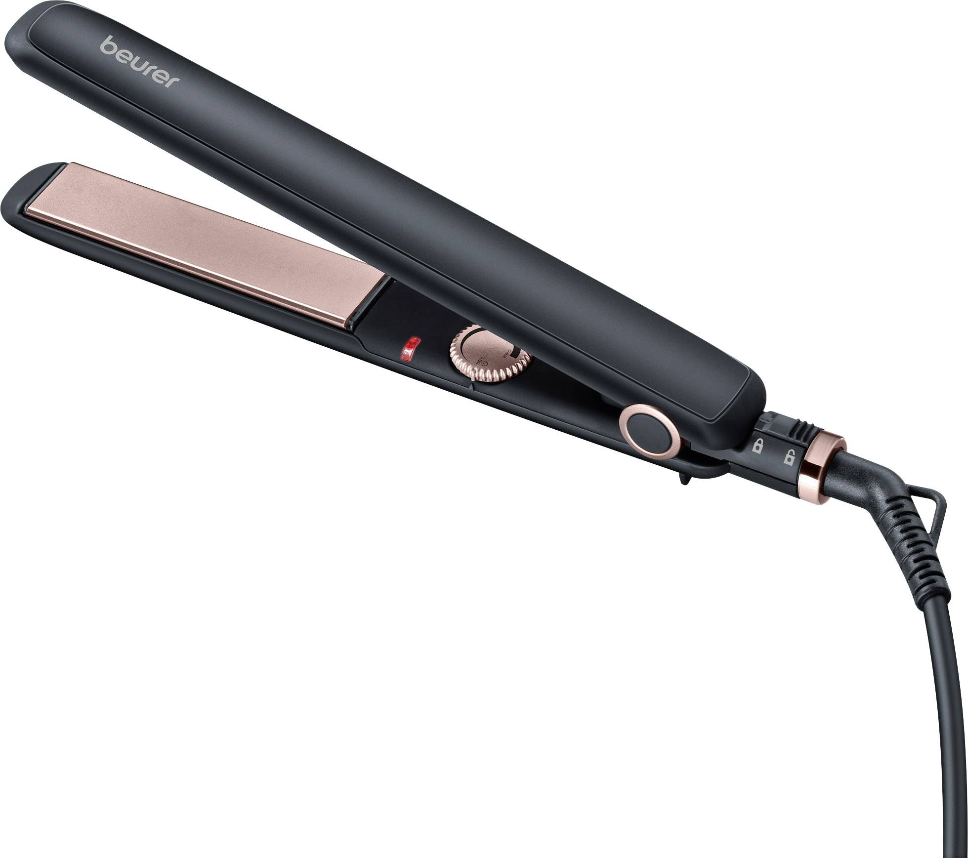 Beurer HS 30 Hair straightener Black, Rose Gold