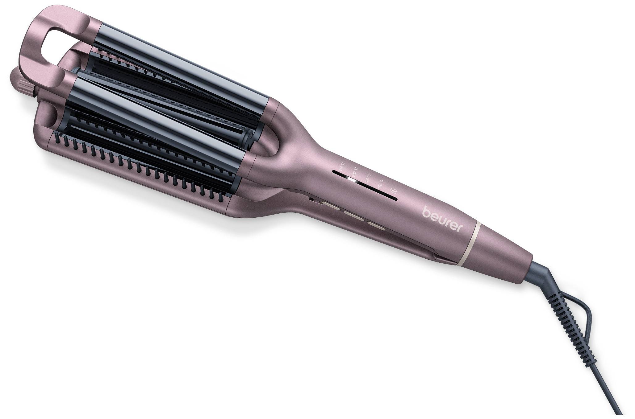 Beurer HT 65 Curling iron Rose, Black Auto switch-off, incl. display