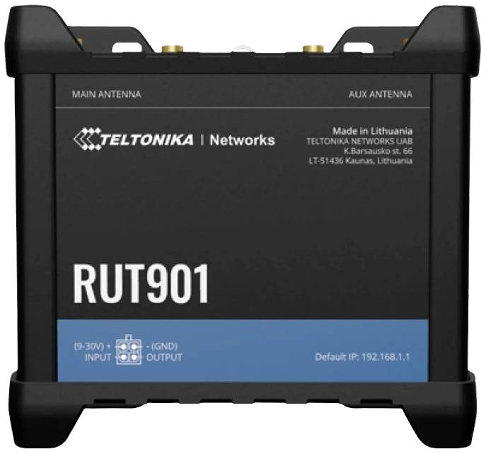 Teltonika RUT901 Wi-Fi router Built-in modem: LTE 2.4 GHz