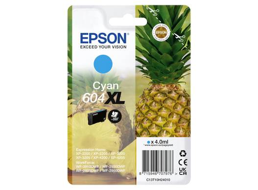 Epson Ink T10H2, 604XL Original Cyan C13T10H24010
