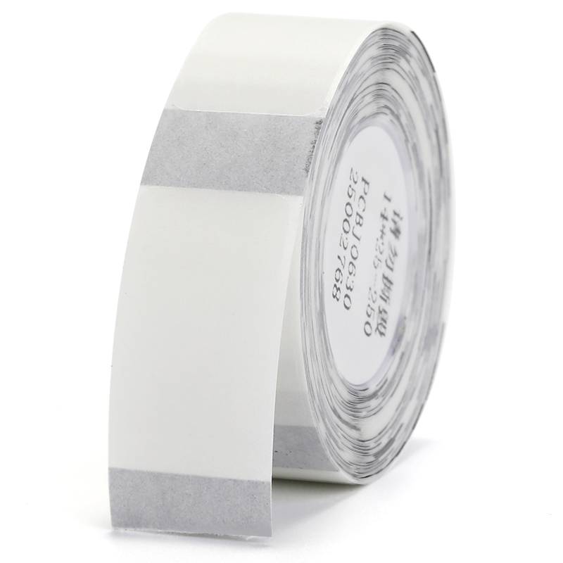 A roll of white adhesive tape, partially unrolled. Adaptable for various packaging or sealing purposes.