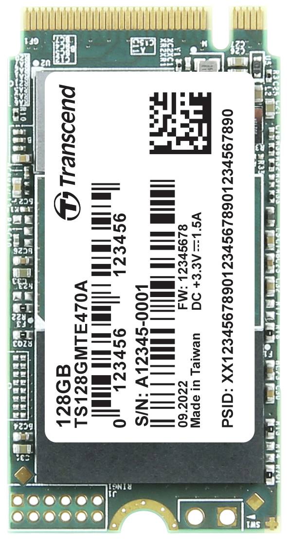 Transcend MTE470A 128 GB Internal M.2 PCIe NVMe SSD 2242 PCIe NVMe 3.0 x4 Industrial TS128GMTE470A