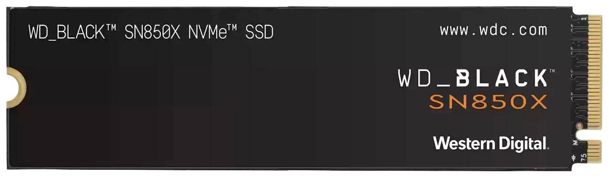 Western Digital Black™ SN850X 4 TB NVMe/PCIe M.2 internal SSD PCIe NVMe 4.0 x4 Retail WDS400T2X0E