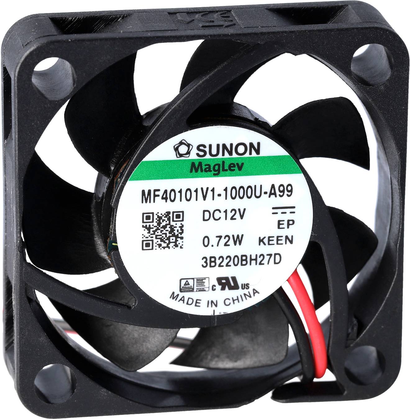 Sunon EF40101B1-1000U-A99 Axial fan 12 V DC 13.58 m³/h (L x W x H) 10 x 40 x 40 mm