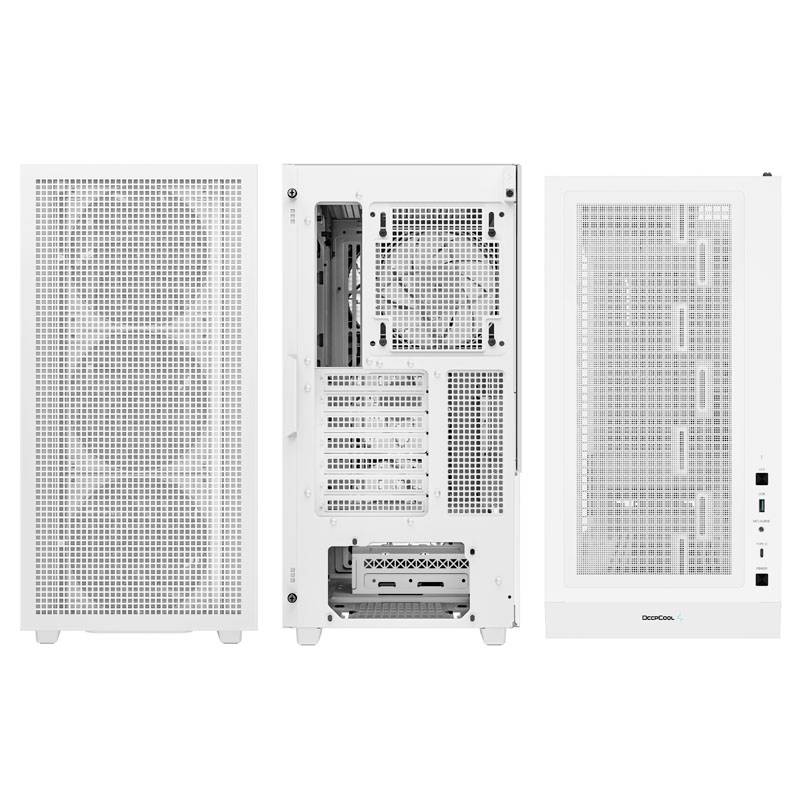 DeepCool CH560 Midi tower PC casing White 4 built-in LED fans